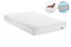Un matelas Sanimatex avec un design ergonomique, une housse blanche respirante et un soutien orthopédique, idéal pour un sommeil sain et hygiénique.
