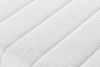 Un matelas Sanimatex avec un design ergonomique, une housse blanche respirante et un soutien orthopédique, idéal pour un sommeil sain et hygiénique.